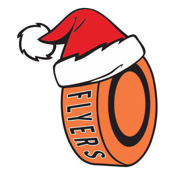 Philadelphia Flyers Hockey ball Christmas hat logo iron on paper